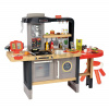 Kuchynka s reštauráciou elektronická Burger Chef Corner Smoby s tečúcou vodou a funkčné spotrebiče s potravinami 70 doplnkov 101 cm výška/51 cm pult