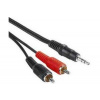 PremiumCord Kabel Jack 3.5mm-2xCINCH M/M 1,5m kjackcin015