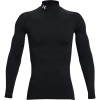 Pánske Tričko s dlhým rukávom UNDER ARMOUR UA CG ARMOUR COMP MOCK 1366072-001 – Čierna