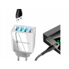 Rýchla sieťová nabíjačka 4x USB Quick Charge 3.0 napájací adaptér kocka pre telefón