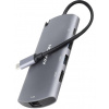 AXAGON húb USB-C / HMC-6M2 / USB 3.2 Gen1 / 2x USB-A / HDMI / GLAN / SATA M.2 / 100W PD / 0,1m
