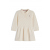 Tommy Hilfiger šaty s rozšíreným strihom s bavlnou KN0KN02261.9BY2 béžová 80
