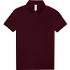 B&C | My Polo 210 /women, Dámske piqué polo, červená heather burgundy, XXL