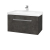 Dreja Umývadlová skrinka BIG INN SZZ 80 - D16 Tmavý betón / Úchytka T01 / D16 Tmavý betón