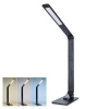 WO59-B Solight LED stolní lampička stmívatelná, 8W, display, změna chromatičnosti, hliník, černá