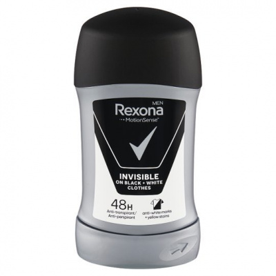 Rexona Men Invisible Black & White tuhý antiperspirant 50 ml