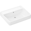 HANSGROHE Xanuia Q zápustné umývadlo na dosku bez otvoru (spodná strana brúsená), s prepadom, 600 x 480 mm, biela, 60244450