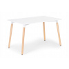 Obdĺžnikový stôl s nastaviteľnou výškou ModernHome 120 x 80 x 75 cm, biely