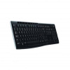 LOGITECH Bezdrôtová klávesnica K270 CZ (920-003741) WiFi (USB prijímač) / Lokalizácia CZ / Numerická časť / Prístupové klávesyČierna / Batéria 2x AAA