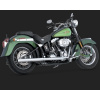 Vance & Hines Chrómovaný Vance & Hines výfuk SOFTAIL DUALS pre Harley-Davidson