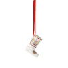 Porcelánová mini bota motiv Tramvaj, Christmas Sounds,5 cm Rosenthal (Rosenthal Hutschenreuther kolednící 2023 Renáta Fučíková)