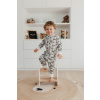 Rastúce dvojvrstvový detský merino overal s bambusom SAFA - sivá mačka Veľkosť: 86/92