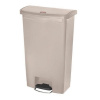 Plastový odpadkový kôš Rubbermaid Front Step, objem 68 l, béžový