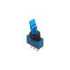 CABLETECH Prepínač páčkový ASW-14D 3pin modrý
