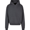 Build your Brand Mikina BY 162 s kapucí COT56016267015-dark grey Šedá tmavá 5XL