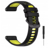 Silikónový pásik + skrutkovač pre Garmin Forerunner 970 / Čierno-zelený