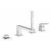 Grohe Eurocube - Vaňová batéria na okraj vane, 4-otvorová inštalácia, chróm 19897001