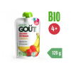 GOOD GOUT BIO Ovocné pyré bez lepku Jahoda a banán 120g - ovocný príkrm