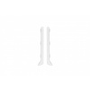 Cezar Hliníková lišta - SOCLE PLINTH LP100 - V= 100mm -biela Príslušenstvo: Pravé ukončenie (Right end )
