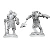 Dungeons & Dragons Nolzur's Marvelous Miniatures - Earth Genasi Fighter 2-Pack, 6 cm