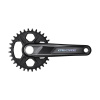 Stred shimano Deore FC-M6100 175mm 32z. 12-k. čierny dvojdielny bez ložísk