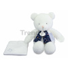 Plyšový macko svietiaci v tme Moonlight Collection Plush Doudou et Compagnie v darčekovom balení biely 28 cm od 0 mes