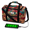 Cestovná taška RGL 40A USB 40x30x20 cm KVETY