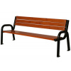 Kovová lavička LK-5, 150cm, Palisander, Pozinkovaná