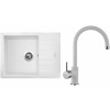 Set Sinks G10828 (dřez Perfecto 650 Milk 28 + baterie Vitalia Milk 28)