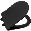 Sapho PACO sedátko pre WC kombi, SLIM Soft Close, čierna PCS1012B