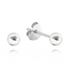 MINET Stříbrné náušnice KULIČKY MALÉ 3 mm JMAN0031SE03, dámské