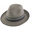 Fiebig - Headwear since 1903 Letné šedý fedora klobúk od Fiebig - Traveller Melange Veľkosť: 59 cm (L)