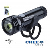 Svetlo predné MPB dióda Cree XML-T6,1000 Lm,USB nabíjanie, s USB káblom. V cene výrobku je zahrnutý recykl.pop.pre SR v sume 0,1