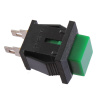 Onpira Tlačítkový spínač čtvercový [10ks] Farba: Zelená