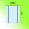 HAAS+SOHN Sklo 4x80x230x80-410/135°; ND 0416315115301 (9000003401) - jednolité ohýbané sklo