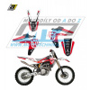 Blackbird Polepy na motocykel (sada polepov Dream) Husqvarna TC250+TC450+TC510 + TE250+TE450+TE510 / 05-07 - typ polepov Dream4 - červená farebná varianta