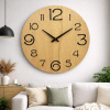 Drevené nástenné hodiny Minimal – moderný dizajn Vyberte si rozmer výrobku:: 33x33, Vybrať dekor:: Dub Sonoma