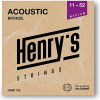 Struny na akustickú gitaru 11-52 bronze Henry's