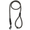 Klasické vodítko s poutkem na ruku, 8mm, 5 délek, extra pevné ŠEDO-ČERNÉ DÉLKA VODÍTKA: 4 metry