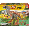 3D puzzle EDUCA 3D puzzle Velociraptor 64 dielikov (19382)