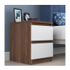 Asir Nočný stolík WALNUT 46,8x35 cm hnedá/biela 893RAN5302 + záruka 3 roky zadarmo