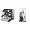 Rocket Espresso Appartamento TCA, white + Eureka Atom 60, chrome