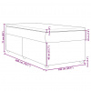 vidaXL Boxspring posteľ s matracom čierna 100x200 cm látka - Čierna - 144797-90931