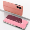 Knižkové puzdro Electroplating Mirror LEATHER na Samsung Galaxy A14 4G/5G - Ružovozlatá