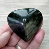Nefertitis Obsidián zlatý srdce Mexiko 1 NF47820 - cca 5,6 x 5,8 cm, 129,4 g