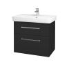 Dreja Kúpeľňová skrinka Q MAX SZZ2 70 - N03 Graphite / Úchytka T04 / N03 Graphite