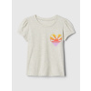 GAP Baby tričko Mix & Match s potlačou Šedá 12-18M Šedá Šedá