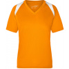 James&Nicholson Dámske funkčné tričko JN396 Orange XXL