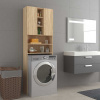 zahrada-XL Skrinka na práčku dub sonoma 64x25,5x190 cm 808425