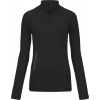ORTOVOX Dámske tričko COMPETITION ZIP NECK 230 black raven Veľkosť: XL